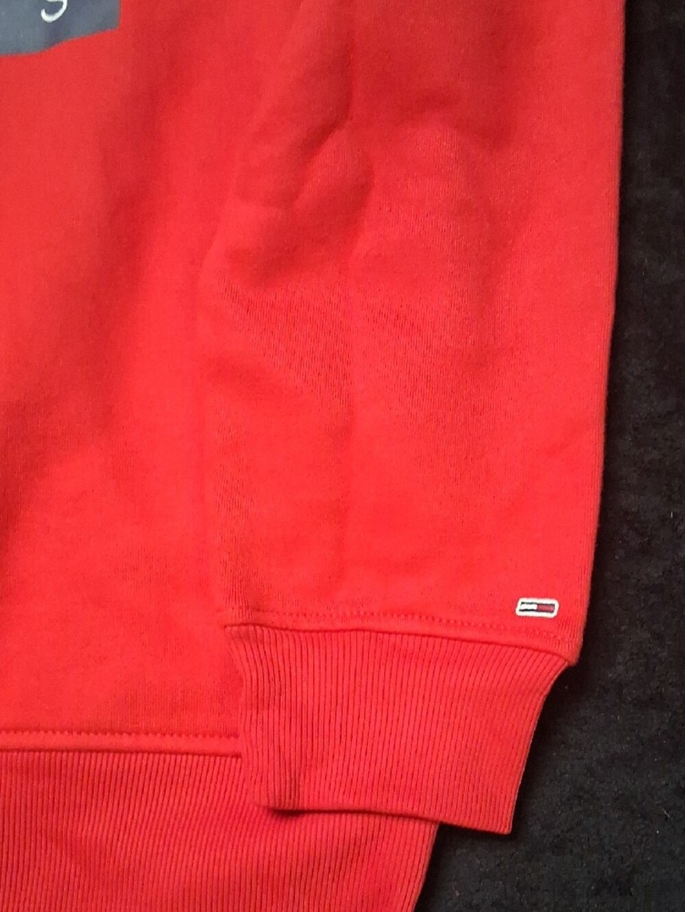 Tommy Hilfiger Red Logo Crewneck Sweatshirt - Picture 2 of 3